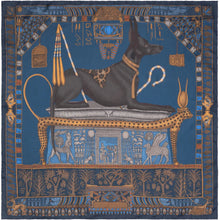 Load image into Gallery viewer, Ode to Anubis Silk Twill Scarf