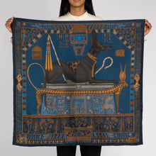 Load image into Gallery viewer, Ode to Anubis Silk Twill Scarf