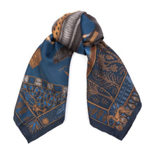 Load image into Gallery viewer, Ode to Anubis Silk Twill Scarf