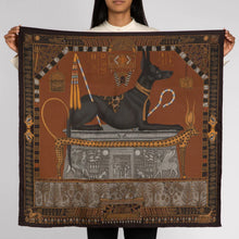 Load image into Gallery viewer, Ode to Anubis Silk Twill Scarf