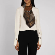 Load image into Gallery viewer, Ode to Anubis Silk Twill Scarf