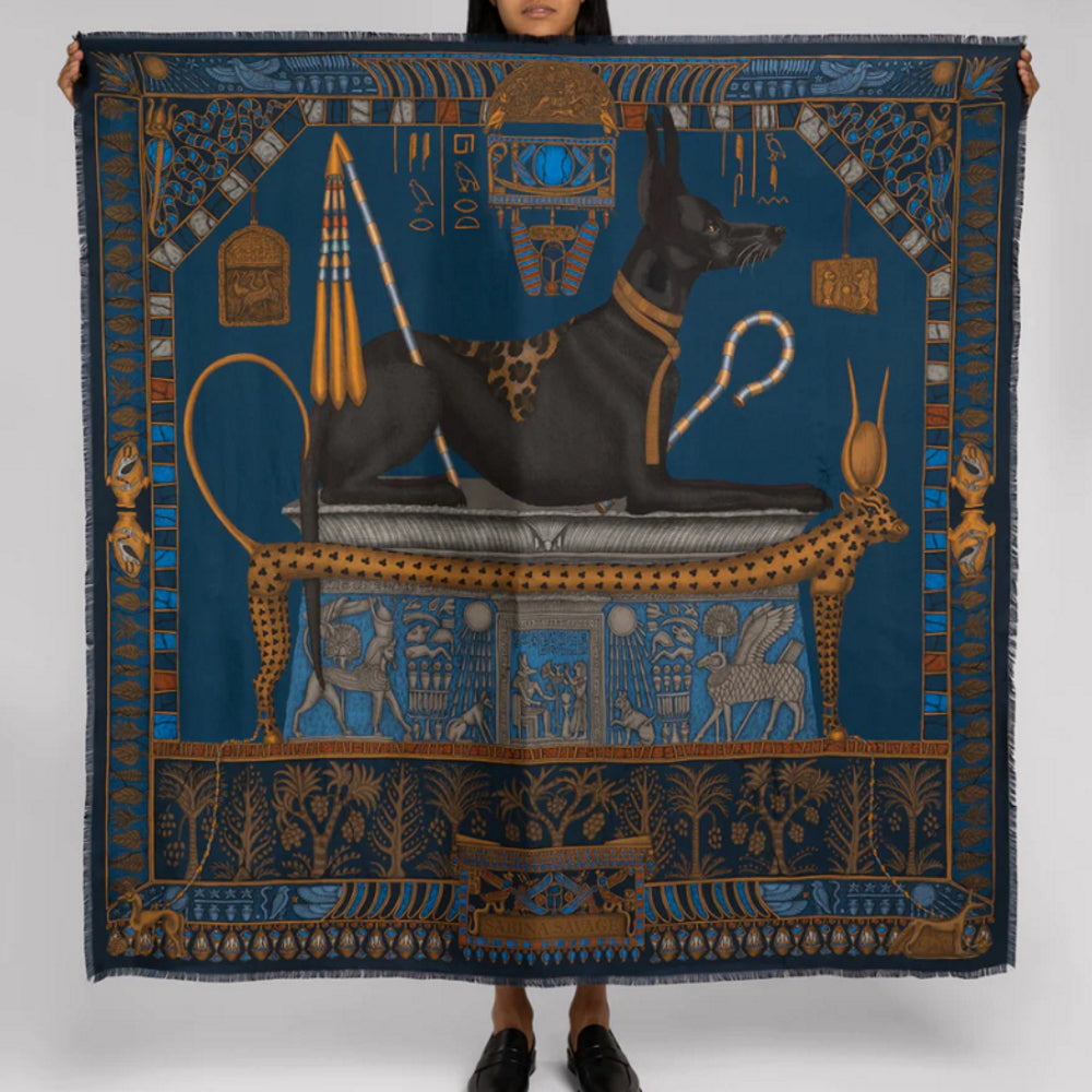 Ode to Anubis Wool Silk Scarf – McCulleys of Highlands & Cashiers