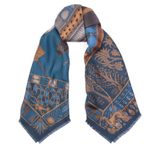 Load image into Gallery viewer, Ode to Anubis Silk Twill Scarf