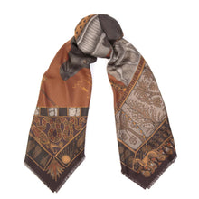 Load image into Gallery viewer, Ode to Anubis Silk Twill Scarf