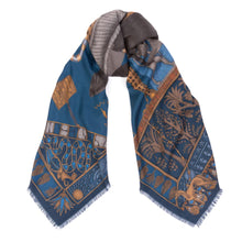 Load image into Gallery viewer, Ode to Anubis Wool Silk Scarf