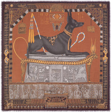 Load image into Gallery viewer, Ode to Anubis Wool Silk Scarf