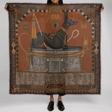 Load image into Gallery viewer, Ode to Anubis Wool Silk Scarf