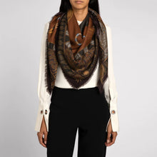 Load image into Gallery viewer, Ode to Anubis Wool Silk Scarf