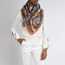 Load image into Gallery viewer, The Pelicans and the Sea Silk Twill Scarf