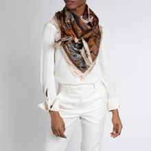 Load image into Gallery viewer, The Pelicans and the Sea Silk Twill Scarf