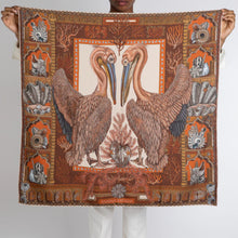 Load image into Gallery viewer, The Pelicans and the Sea Silk Twill Scarf