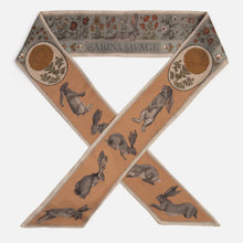 Load image into Gallery viewer, The Rabbits and the Elephant Large Silk Ribbon