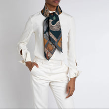 Load image into Gallery viewer, The Rabbits and the Elephants Silk Twill Scarf