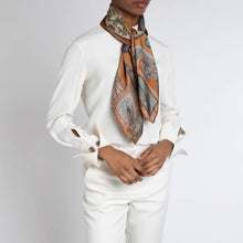 Load image into Gallery viewer, The Rabbits and the Elephants Silk Twill Scarf