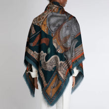 Load image into Gallery viewer, The Rabbits and the Elephant Cashmere Scarf