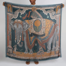 Load image into Gallery viewer, The Rabbits and the Elephant Cashmere Scarf