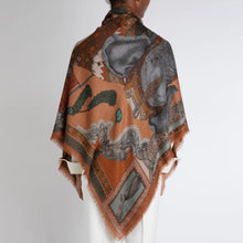 Load image into Gallery viewer, The Rabbits and the Elephant Cashmere Scarf