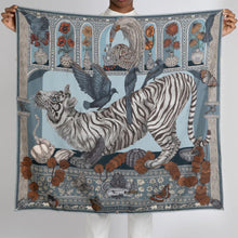 Load image into Gallery viewer, Tiger Trap Silk Twill Scarf