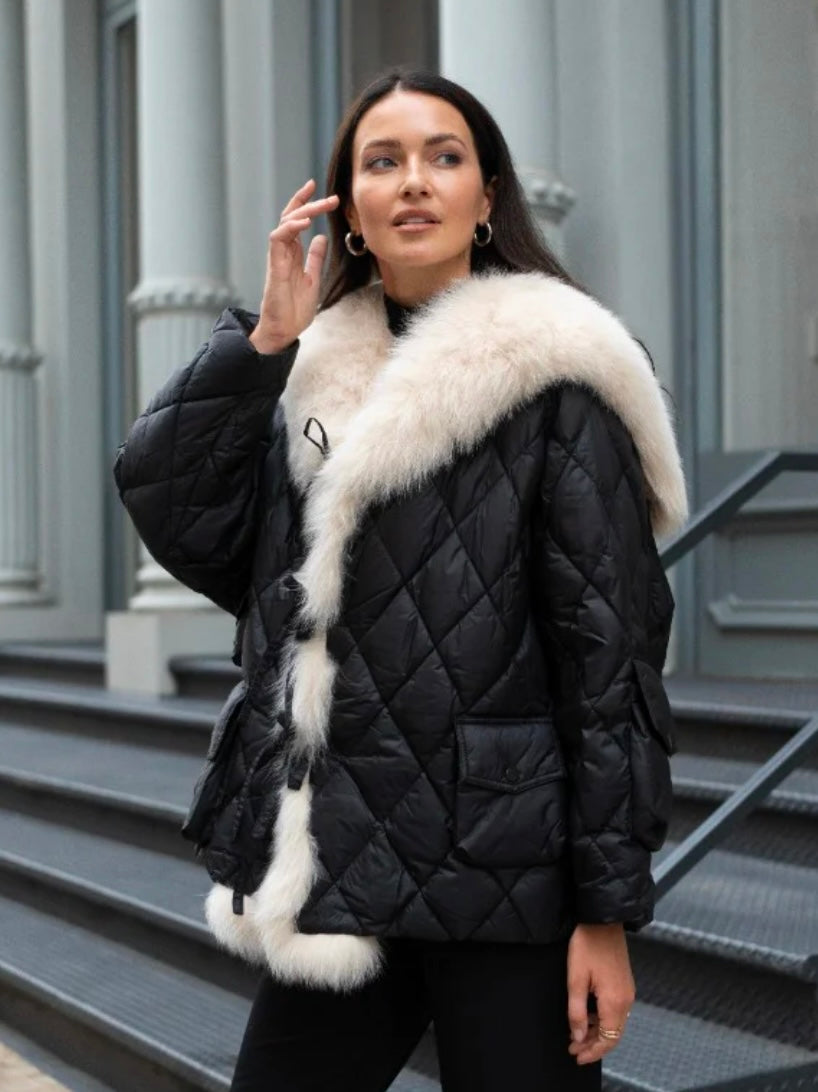 Short Down Jacket with Sailor Fox Collar – McCulley's