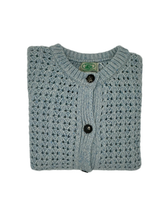 Load image into Gallery viewer, Crochet Stitch Cashmere Knitted Cardigan
