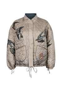 The Lunar Leopard Silk Reversible Bomber Jacket