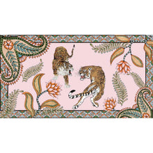 Load image into Gallery viewer, Tiger &amp; Jungle Handprinted Cashmere Scarf
