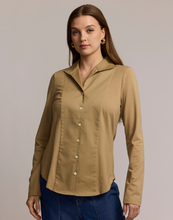 Load image into Gallery viewer, Donna Long Sleeve Wing Collar "T" Shirt

