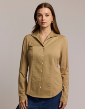 Load image into Gallery viewer, Donna Long Sleeve Wing Collar "T" Shirt
