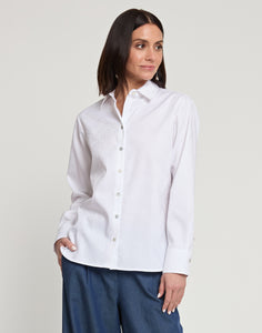 Margot Long Sleeve Deco Jacquard Shirt