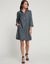 Load image into Gallery viewer, Aileen 3/4 Sleeve Stripe/Gingham Combo Dress
