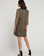 Load image into Gallery viewer, Aileen 3/4 Sleeve Stripe/Gingham Combo Dress
