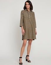 Load image into Gallery viewer, Aileen 3/4 Sleeve Stripe/Gingham Combo Dress
