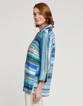 Load image into Gallery viewer, Vicky 3/4 Sleeve Tencel Textured Stripe Top
