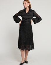 Load image into Gallery viewer, Gloria Midi Skirt - Black Lace
