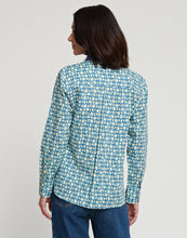 Load image into Gallery viewer, Margot Long Sleeve Maze Geo Print Shirt
