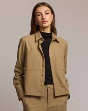 Load image into Gallery viewer, Astrid Long Sleeve Traveler&#39;s Twill Shirt Jacket
