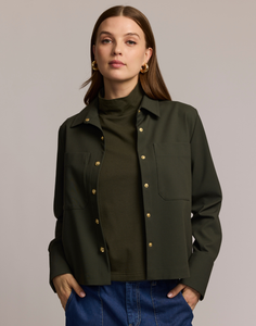 Astrid Long Sleeve Traveler's Twill Shirt Jacket
