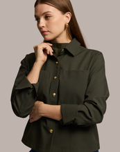 Load image into Gallery viewer, Astrid Long Sleeve Traveler&#39;s Twill Shirt Jacket

