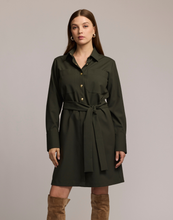 Load image into Gallery viewer, Astrid Long Sleeve Traveler&#39;s Twill Dress
