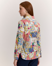 Load image into Gallery viewer, Margot Long Sleeve Amalfi Print Shirt
