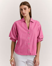 Load image into Gallery viewer, Lilian Elbow Sleeve Pencil Stripe Shirt
