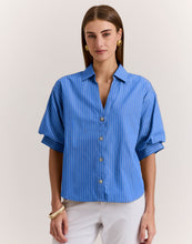Load image into Gallery viewer, Lilian Elbow Sleeve Pencil Stripe Shirt
