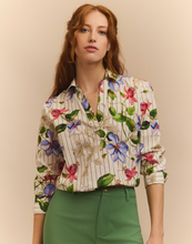 Load image into Gallery viewer, Mona Long Sleeve Garden Party Print Top
