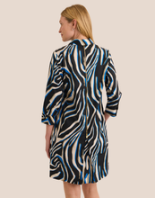 Load image into Gallery viewer, Alessa 3/4 Sleeve Abstract Zebra Print Dress
