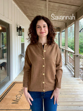 Load image into Gallery viewer, Ladies Brass Button Cardigan in NEUTRALS
