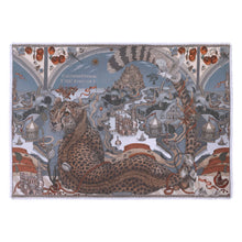 Load image into Gallery viewer, The Medici Cheetah Silk Twill Rectangular Scarf
