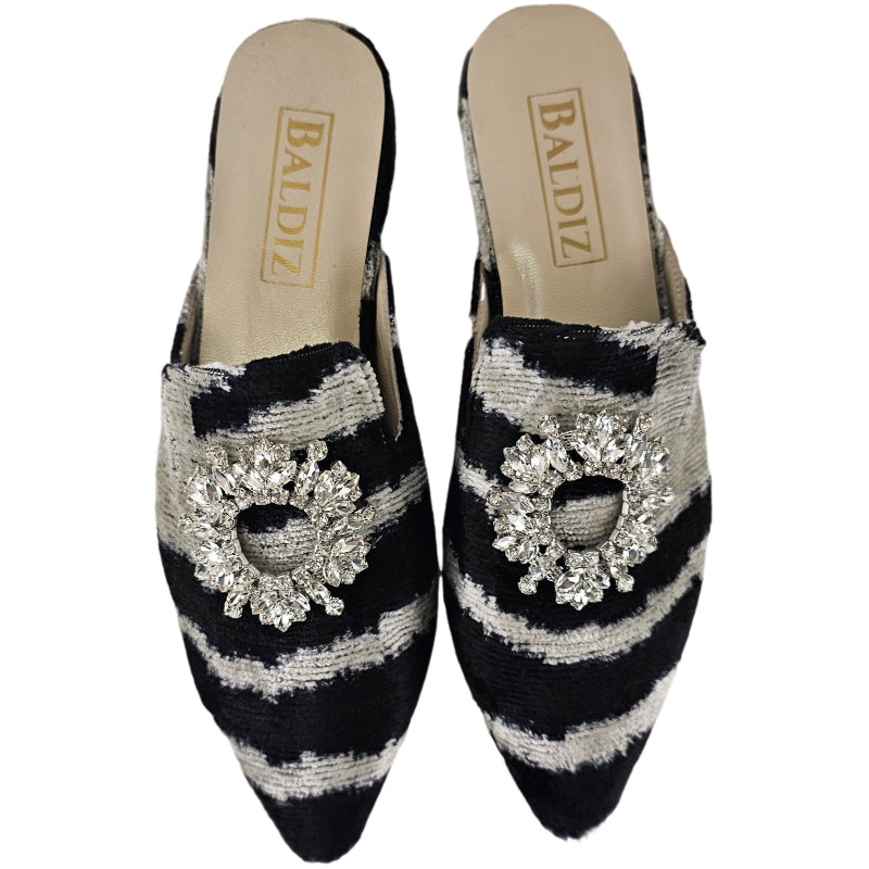 Amelia Cocktail Slide Zebra Print