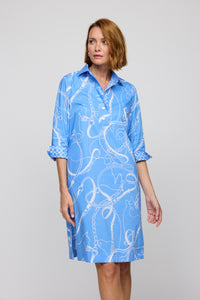 Charlotte 3/4 Sleeve Equestrian Print Dress