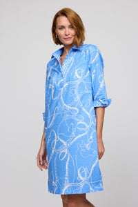 Charlotte 3/4 Sleeve Equestrian Print Dress