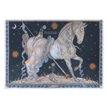 Load image into Gallery viewer, The Celestial Steed Silk Twill Rectangular Scarf
